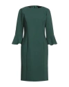 Botondi Couture Woman Midi Dress Dark Green Size 14 Polyester, Elastane In Green