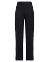 BOTONDI COUTURE BOTONDI COUTURE WOMAN PANTS BLACK SIZE 6 COTTON, VISCOSE, POLYAMIDE