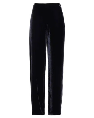 Botondi Couture Woman Pants Midnight Blue Size 10 Viscose, Silk In Black