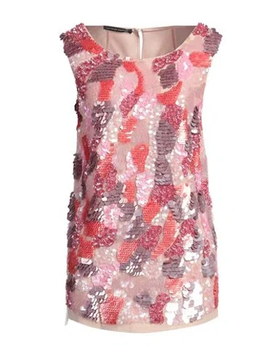 Botondi Couture Woman Top Blush Size 12 Acetate, Viscose In Pink