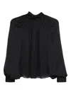 Botsi Chiffon-fabric Blouse In Black