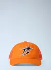 Bott B Logo Mesh Panel Cap In Orange