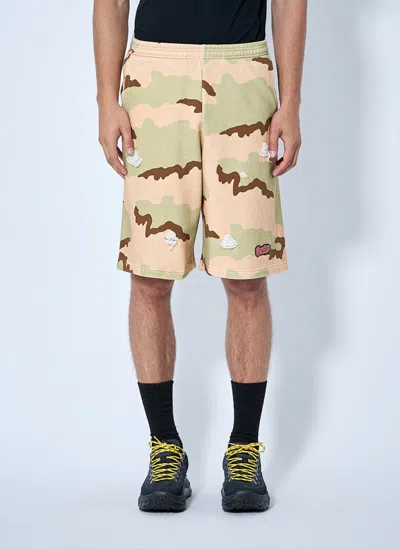 Bott Camo Sweat Shorts In Sand