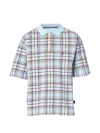 Bott Check-pattern Polo Shirt In Blue