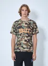 Bott Flail Camouflage-print Logo-motif T-shirt In Green