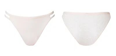 Bott Lingerie Women's High-waist Lace Brief La First - White Rosé