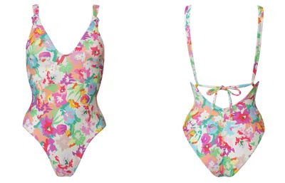 Bott Lingerie Women's Soft Fun Sunkissed Swimsuit - Print Vitamine Sea In Multi