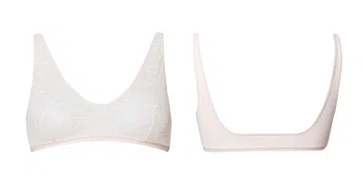 Bott Lingerie Women's Soft Lace Bralette – White Rosé
