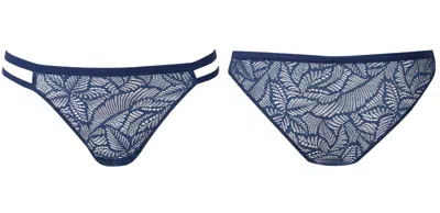 Bott Lingerie Women's Soft Lace Brief  - Blue Night