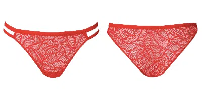 Bott Lingerie Women's Soft Lace Brief - Red Hot