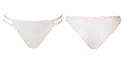 Bott Lingerie Women's Soft Lace Brief - White Rosé
