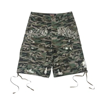Pre-owned Bottega Desires Cargo Shorts 'camouflage' | Green | Men's Size 34