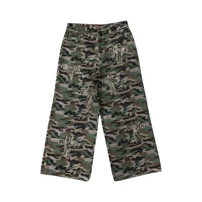 Pre-owned Bottega Desires Holy Grail Denim 'camouflage' | Green | Men's Size 34