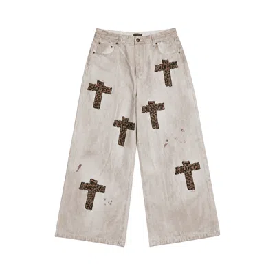 Pre-owned Bottega Desires Holy Grail Denim 'dirty White' | Men's Size 32
