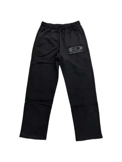 Bottega Desires Logo-patch Track Pants In Black