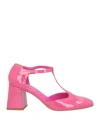 Bottega Lotti Woman Pumps Fuchsia Size 11 Textile Fibers In Pink