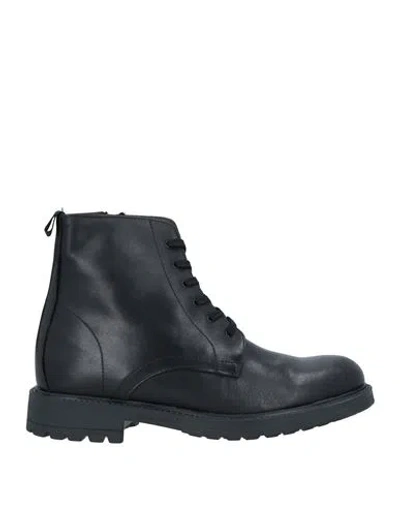 Bottega Marchigiana Man Ankle Boots Black Size 8 Calfskin In Black