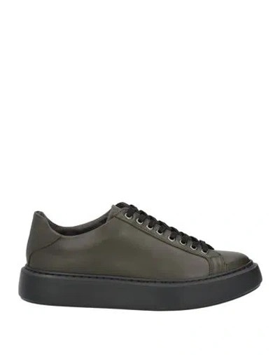 Bottega Marchigiana Man Sneakers Military Green Size 12 Soft Leather In Green