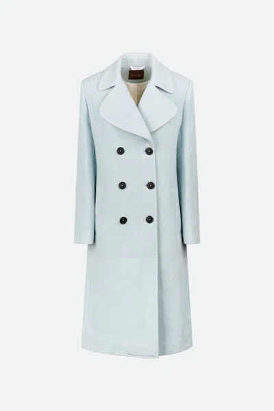 Bottega Martinese Cappotto Celeste