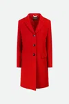 Bottega Martinese Cappotto Rosso Monopetto