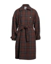 Bottega Martinese Man Coat Brown Size 40 Wool, Polyester, Polyamide In Brown