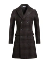 Bottega Martinese Man Coat Chocolate Brown Size 38 Virgin Wool In Brown