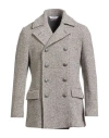 Bottega Martinese Man Coat Dark Brown Size 40 Virgin Wool, Polyamide In Burgundy