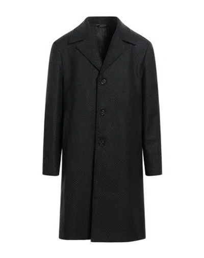 Bottega Martinese Man Coat Lead Size 38 Virgin Wool, Polyester, Cashmere In Grey