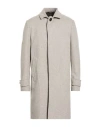 Bottega Martinese Man Coat Light Grey Size 42 Wool, Polyester, Polyamide In Neutral