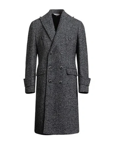 BOTTEGA MARTINESE BOTTEGA MARTINESE MAN COAT MIDNIGHT BLUE SIZE 40 WOOL, POLYAMIDE, ACRYLIC, POLYESTER