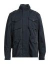 Bottega Martinese Man Jacket Midnight Blue Size 40 Polyester In Navy Blue