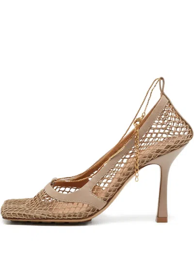 Pre-owned Bottega Veneta 100mm Leather Heeled Sandals