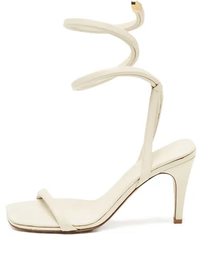 Pre-owned Bottega Veneta 100mm Spiral-ankle Sandals