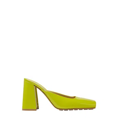 Bottega Veneta 100mm Tower Mules In ["green"]