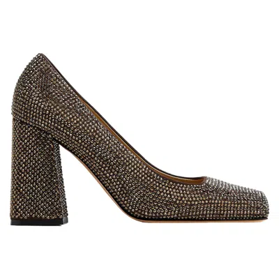 Bottega Veneta 100mm Tower Pumps In Brown