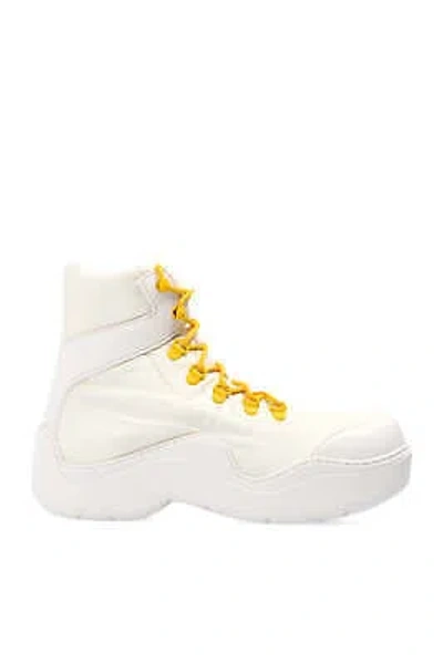 Pre-owned Bottega Veneta $1050  Women's Boots Shoes In White In Box