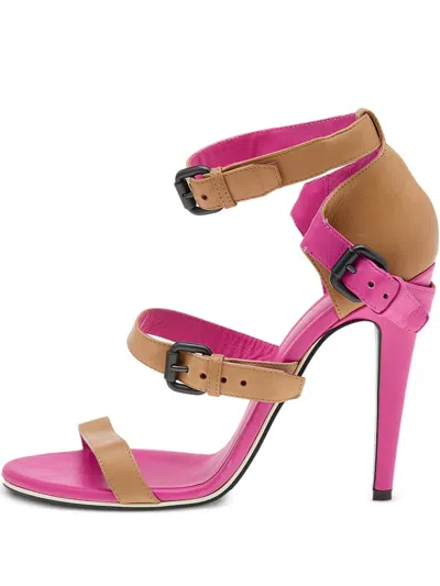 Pre-owned Bottega Veneta 110mm Two-tone Sandals