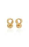 Bottega Veneta Gold-plated Sterling Silver Knot Earrings In Gold