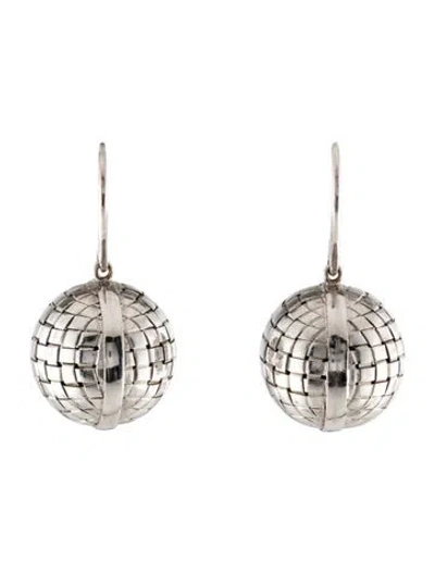 Pre-owned Bottega Veneta 18k Short Sfera Drop Earrings In Multi
