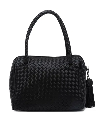 Pre-owned Bottega Veneta 1990-2000 Intrecciato Handbag In Black