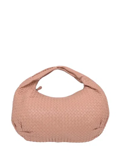 Pre-owned Bottega Veneta 1990-2000s Intrecciato-leather Shoulder Bag In Neutral