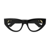 Bottega Veneta 1e4l4id0a Glasses In 001 Black Black Transpare
