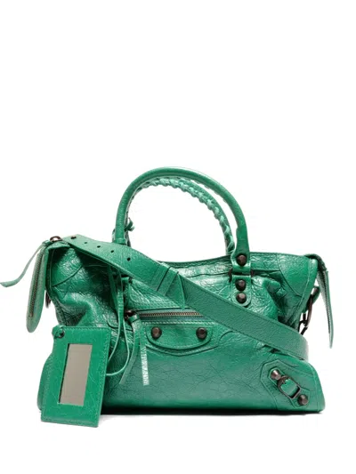 Pre-owned Bottega Veneta 2000-2020s S The City Tote Bag In Green
