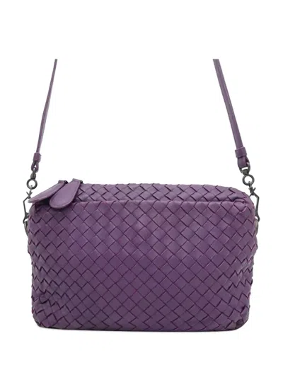 Pre-owned Bottega Veneta 2000-2024 Nappa Intrecciato Crossbody Bag