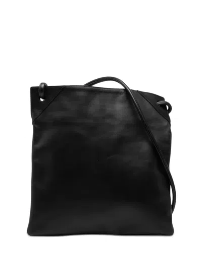 Pre-owned Bottega Veneta 2000-2007 Calfskin Crossbody Bag In Black