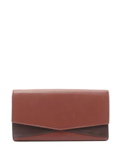 Pre-owned Bottega Veneta 2000s Bi-fold Leather Wallet In Red