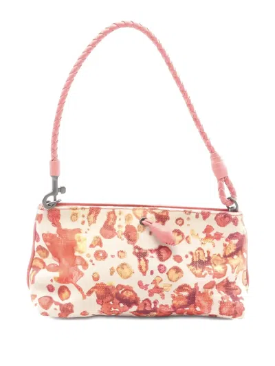 Pre-owned Bottega Veneta 2000s Graphic-print Shoulder Bag In White