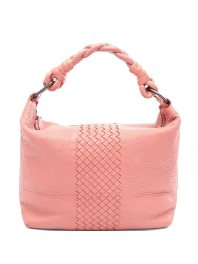 Pre-owned Bottega Veneta 2000s Intrecciato Leather Tote Bag In Pink