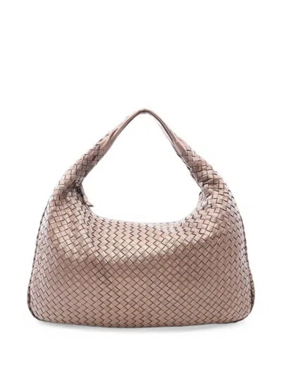 Pre-owned Bottega Veneta 2000s Intrecciato Shoulder Bag In Brown