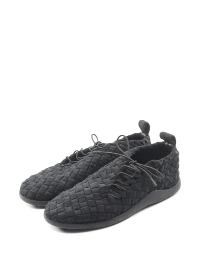Pre-owned Bottega Veneta 2000s Intrecciato Sneakers In Black